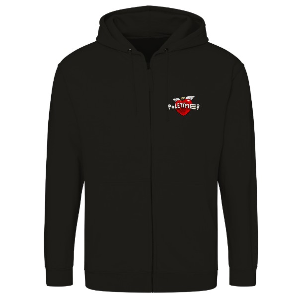 Mikina na zip unisex s potiskem Poletíme? Srdce - 2027