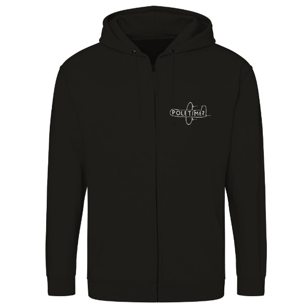 Mikina na zip unisex s potiskem Poletíme? - 2027