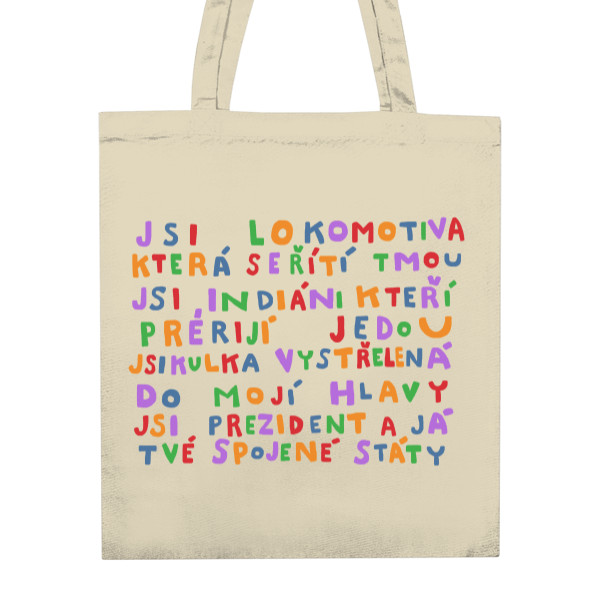 Nákupní taška unisex s potiskem Lokomotiva